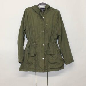 Olive Green Anorak Light Weight Jacket